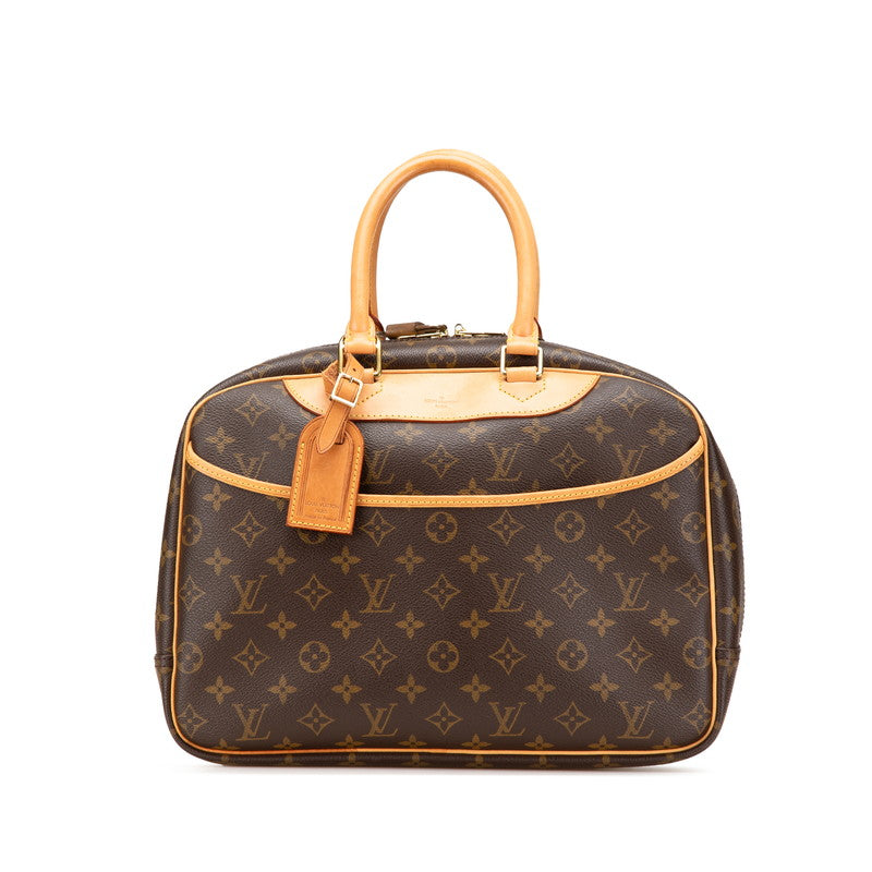 ルイ ヴィトン モノグラム ドーヴィル ハンドバッグ M47270 ブラウン PVC レザー レディース LOUIS VUITTON 【中古】