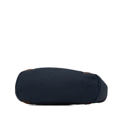 エルメス サックドパンサージュ グルーム ハンドバッグ ショルダーバッグ 2WAY ネイビー ブラウン オレンジ キャンバス レディース HERMES 【中古】