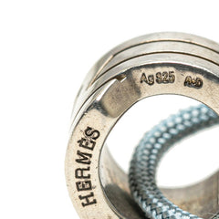 エルメス イタリーク ネックレス ブルー SV925 シルバー レディース HERMES 中古