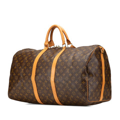 ルイ ヴィトン モノグラム キーポル55 ボストンバッグ トラベルバッグ 旅行用バッグ M41424 ブラウン PVC レザー レディース LOUIS VUITTON 【中古】