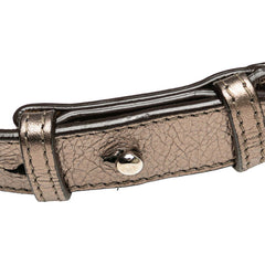 サルヴァトーレフェラガモ ガンチーニ パンチング ワンショルダーバッグ ゴールド レザー レディース Salvatore Ferragamo 【中古】