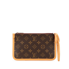 ルイ ヴィトン モノグラム キャリーオールNMPM 付属品ポーチ ポーチ M46203 ブラウン PVC レザー レディース LOUIS VUITTON 【中古】