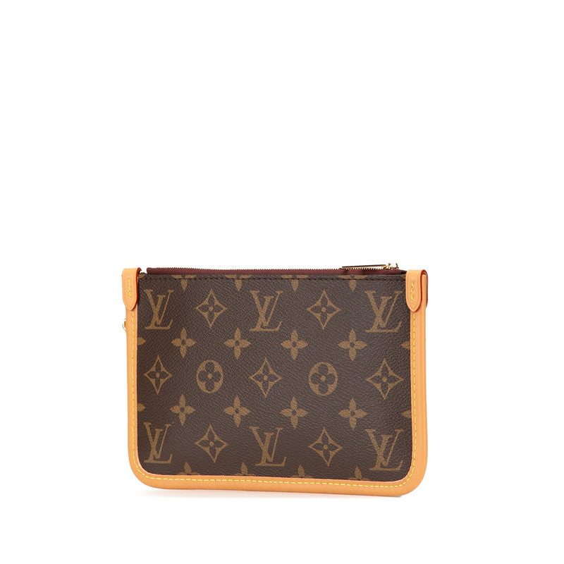 ルイ ヴィトン モノグラム キャリーオールNMPM 付属品ポーチ ポーチ M46203 ブラウン PVC レザー レディース LOUIS VUITTON 【中古】