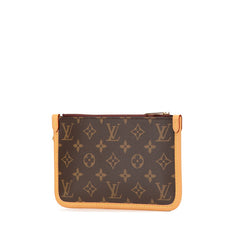 ルイ ヴィトン モノグラム キャリーオールNMPM 付属品ポーチ ポーチ M46203 ブラウン PVC レザー レディース LOUIS VUITTON 【中古】