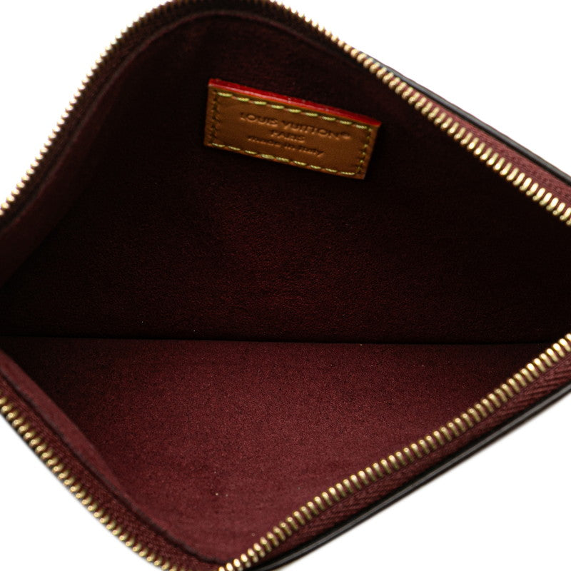 ルイ ヴィトン モノグラム キャリーオールNMPM 付属品ポーチ ポーチ M46203 ブラウン PVC レザー レディース LOUIS VUITTON 【中古】