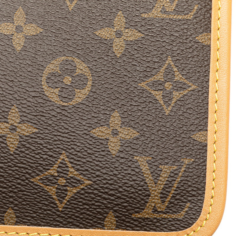 ルイ ヴィトン モノグラム キャリーオールNMPM 付属品ポーチ ポーチ M46203 ブラウン PVC レザー レディース LOUIS VUITTON 【中古】