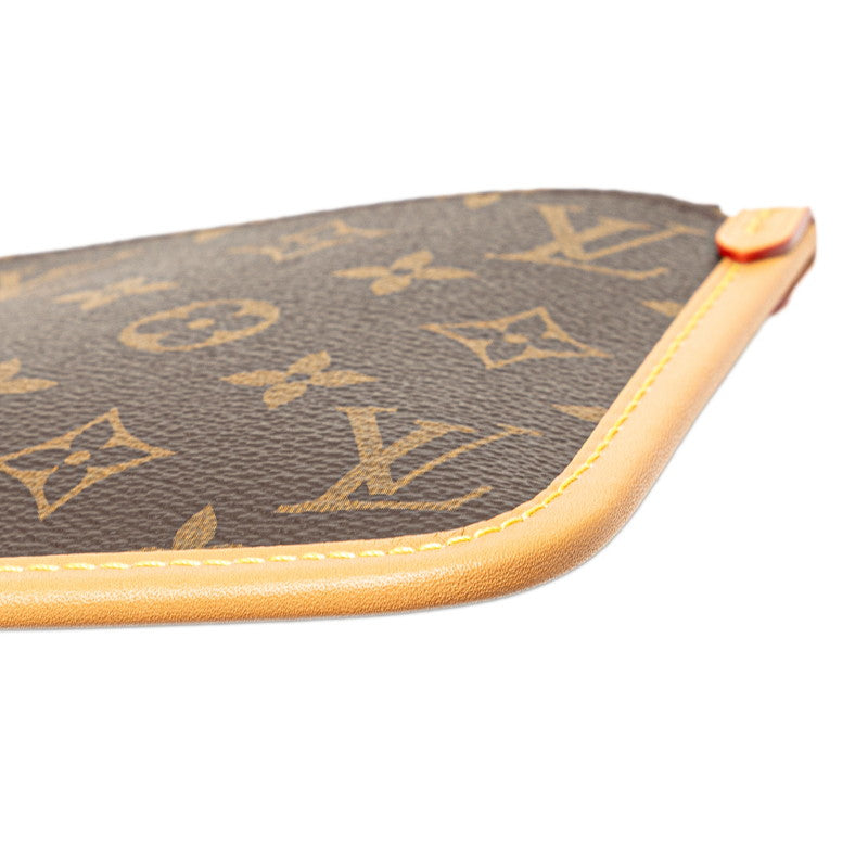 ルイ ヴィトン モノグラム キャリーオールNMPM 付属品ポーチ ポーチ M46203 ブラウン PVC レザー レディース LOUIS VUITTON 【中古】