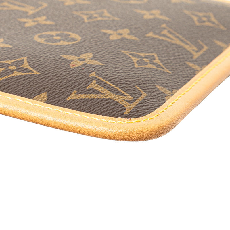 ルイ ヴィトン モノグラム キャリーオールNMPM 付属品ポーチ ポーチ M46203 ブラウン PVC レザー レディース LOUIS VUITTON 【中古】