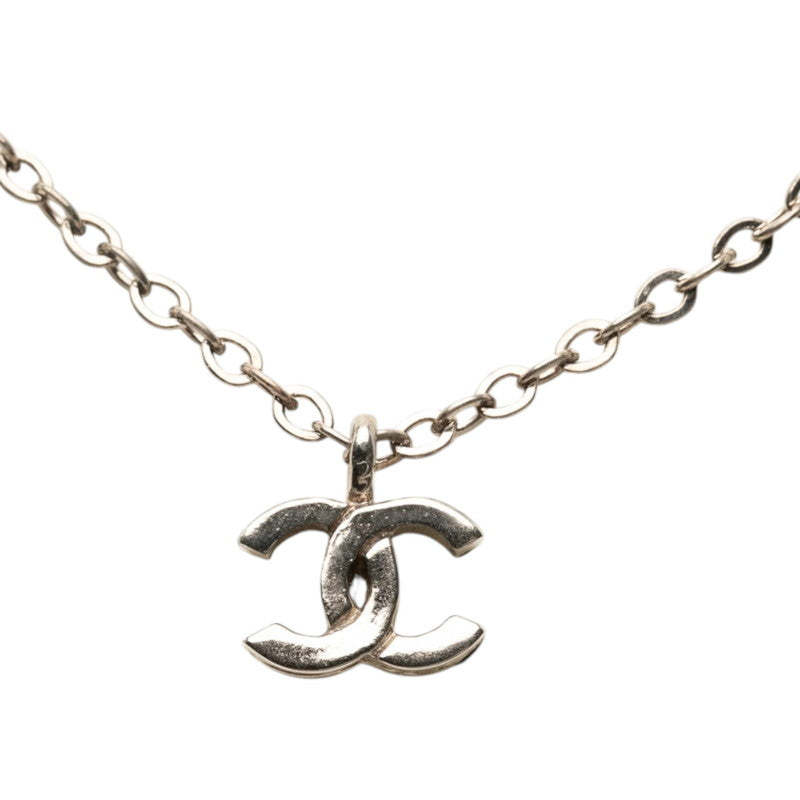 シャネル ココマーク ネックレス シルバー メタル レディース CHANEL 【中古】