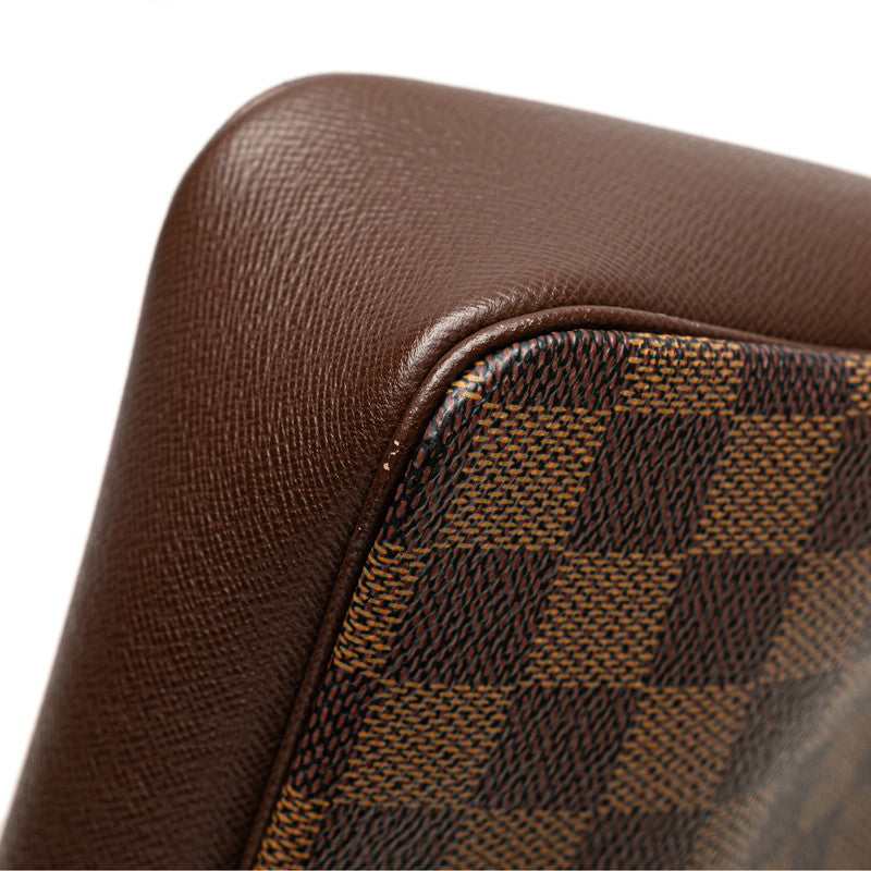 ルイ ヴィトン ダミエ トゥルース メイクアップ ミニハンドバッグ ポーチ N51982 ブラウン PVC レザー レディース LOUIS VUITTON 【中古】