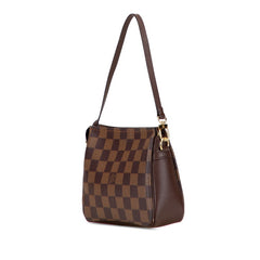 ルイ ヴィトン ダミエ トゥルース メイクアップ ミニハンドバッグ ポーチ N51982 ブラウン PVC レザー レディース LOUIS VUITTON 【中古】