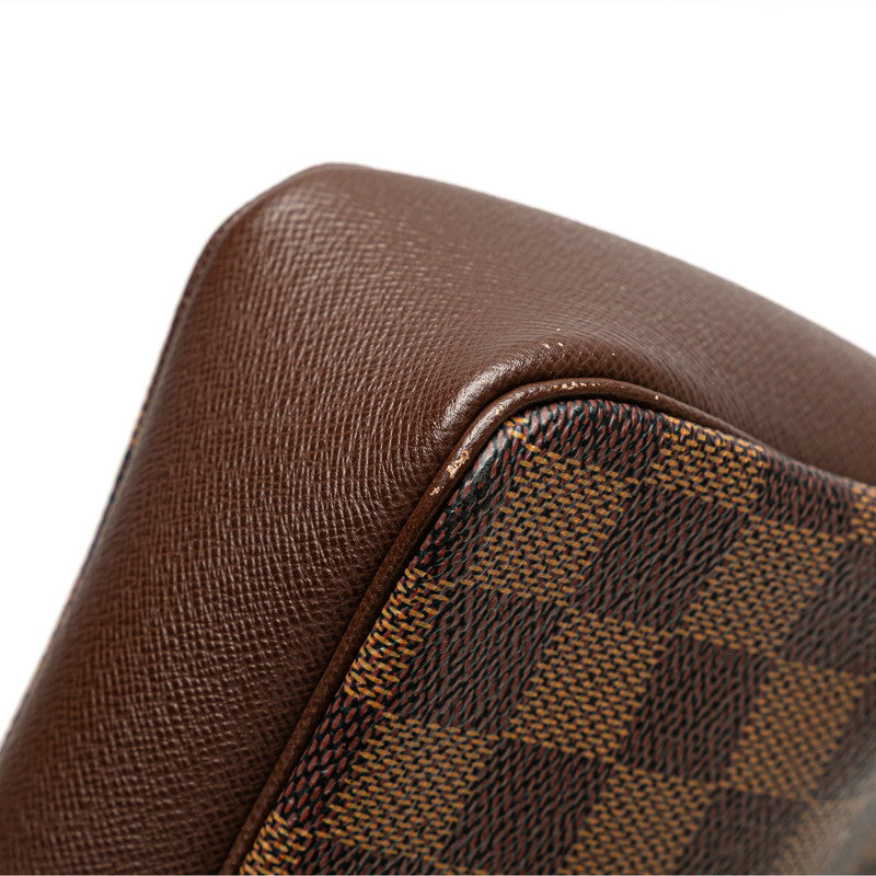 ルイ ヴィトン ダミエ トゥルース メイクアップ ミニハンドバッグ ポーチ N51982 ブラウン PVC レザー レディース LOUIS VUITTON 【中古】