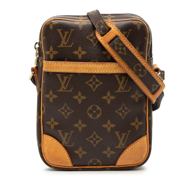 ルイ ヴィトン モノグラム ダヌーブ 斜め掛け ショルダーバッグ M45266 ブラウン PVC レザー レディース LOUIS VUITTON 【中古】