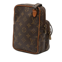 ルイ ヴィトン モノグラム ミニアマゾン 斜め掛け ショルダーバッグ M45238 ブラウン PVC レザー レディース LOUIS VUITTON 【中古】