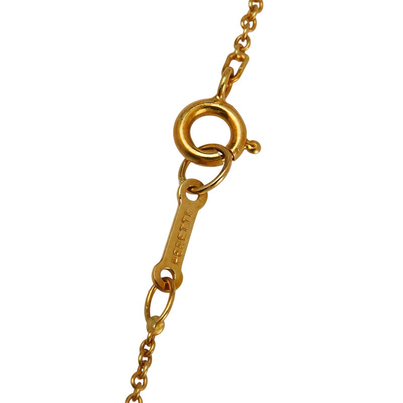 ティファニー エルサ ペレッティ ビーン ペンダントネックレス K18YG イエローゴールド レディース TIFFANY&Co. 【中古】