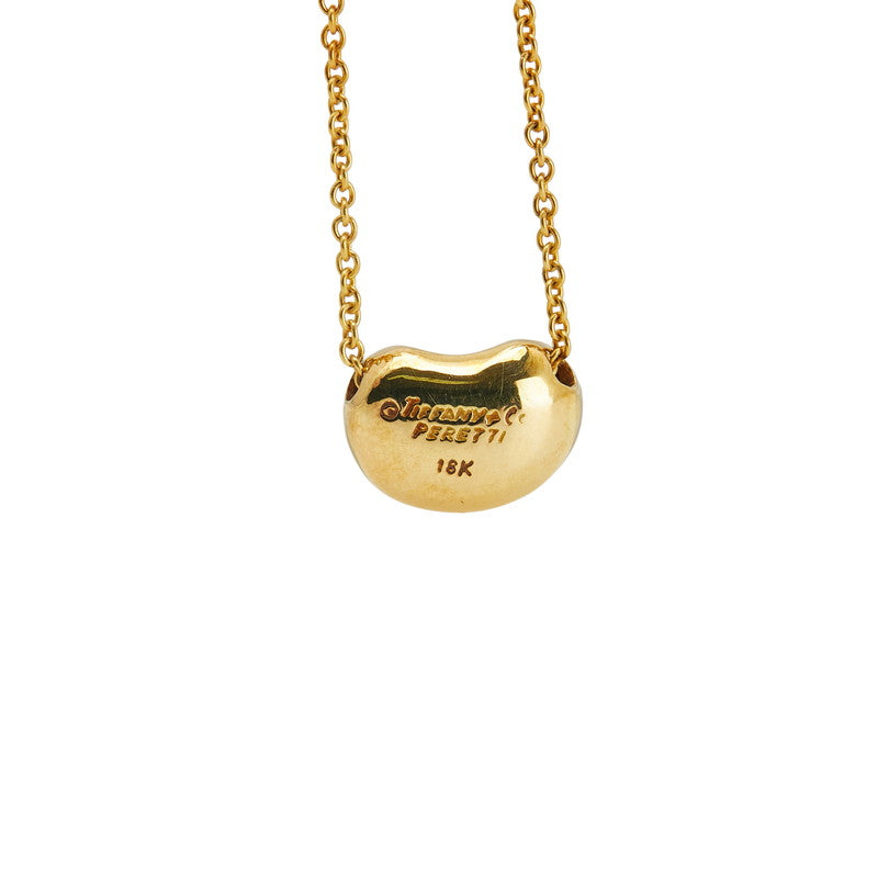 ティファニー エルサ ペレッティ ビーン ペンダントネックレス K18YG イエローゴールド レディース TIFFANY&Co. 【中古】