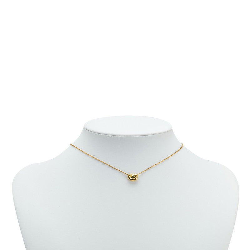ティファニー エルサ ペレッティ ビーン ペンダントネックレス K18YG イエローゴールド レディース TIFFANY&Co. 【中古】