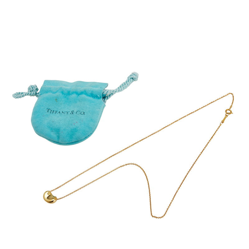 ティファニー エルサ ペレッティ ビーン ペンダントネックレス K18YG イエローゴールド レディース TIFFANY&Co. 【中古】