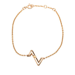 ルイ ヴィトン LVヴォルト アップサイドダウン ブレスレット Q95977 K18PG ピンクゴールド Au750 レディース LOUIS VUITTON 【中古】
