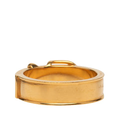 エルメス ブックルセリエ ベルト モチーフ リング 指輪 ゴールド メッキ レディース HERMES 【中古】