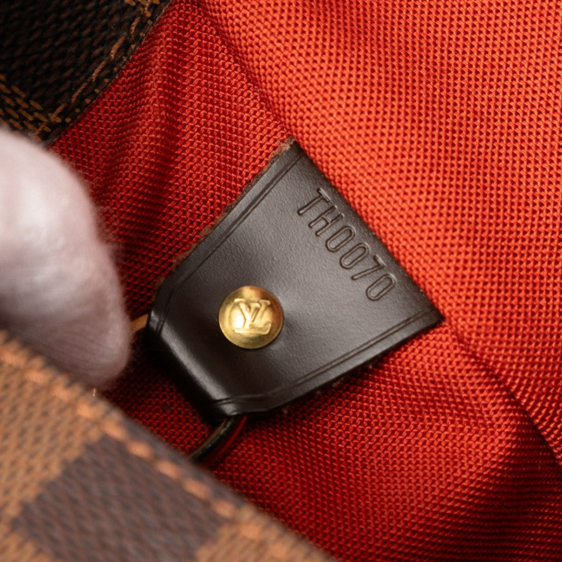 ルイ ヴィトン ダミエ ブロードウェイ ハンドバッグ ショルダーバッグ N42270 ブラウン PVC レザー メンズ LOUIS VUITTON 【中古】