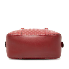グッチ マイクロ グッチシマ ハンドバッグ ショルダーバッグ 2WAY 510289 レッド レザー レディース GUCCI 【中古】