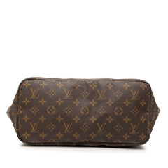 ルイ ヴィトン モノグラム ネヴァーフルMM トートバッグ ショルダーバッグ M40156 ブラウン PVC レザー レディース LOUIS VUITTON 【中古】