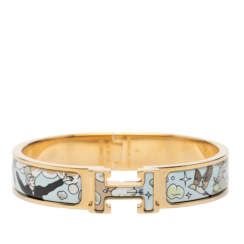 エルメス クリックH PM ブレスレット ゴールド マルチカラー メッキ レディース HERMES 【中古】