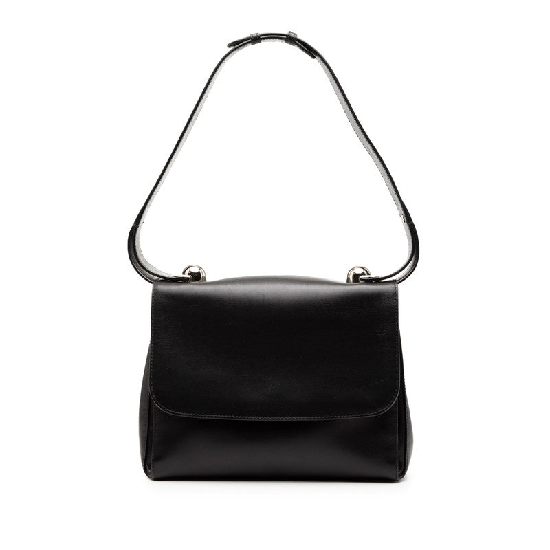 サルヴァトーレフェラガモ ワンショルダーバッグ DY-21 E447 ブラック レザー レディース Salvatore Ferragamo 【中古】
