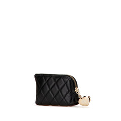 シャネル マトラッセ ココマーク ポルト ボヌール コインケース ブラック ラムスキン レディース CHANEL 【中古】