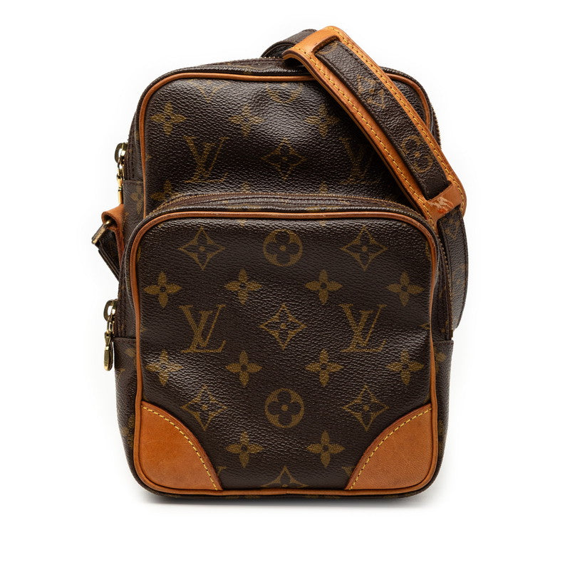 ルイ ヴィトン モノグラム アマゾン 斜め掛け ショルダーバッグ M45236 ブラウン PVC レザー レディース LOUIS VUITTON 【中古】