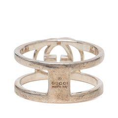 グッチ インターロッキング リング 指輪 #14 SV925 シルバー レディース GUCCI 【中古】