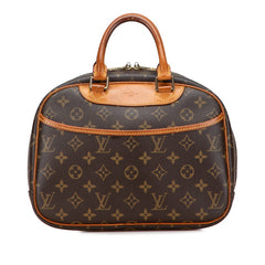 ルイ ヴィトン モノグラム トゥルーヴィル ハンドバッグ M42228 ブラウン PVC レザー レディース LOUIS VUITTON 【中古】