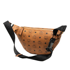 エム シー エム ヴィセトス ウエストバッグ ボディバッグ ブラウン レザー レディース MCM 【中古】