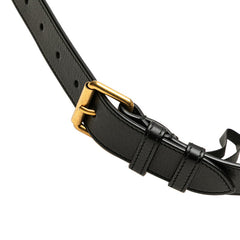 グッチ GGマーモント ベルトバッグ ウエストバッグ 476434 ブラック レザー レディース GUCCI 【中古】