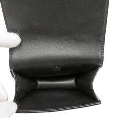 グッチ GGマーモント ウエストバッグ 488417 ブラック ゴールド レザー レディース GUCCI 【中古】