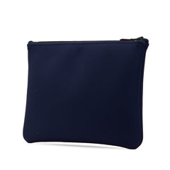 エルメス トゥルース フラット ネオバンMM ポーチ ネイビー ポリアミド レディース HERMES 【中古】