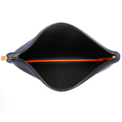 エルメス トゥルース フラット ネオバンMM ポーチ ネイビー ポリアミド レディース HERMES 【中古】