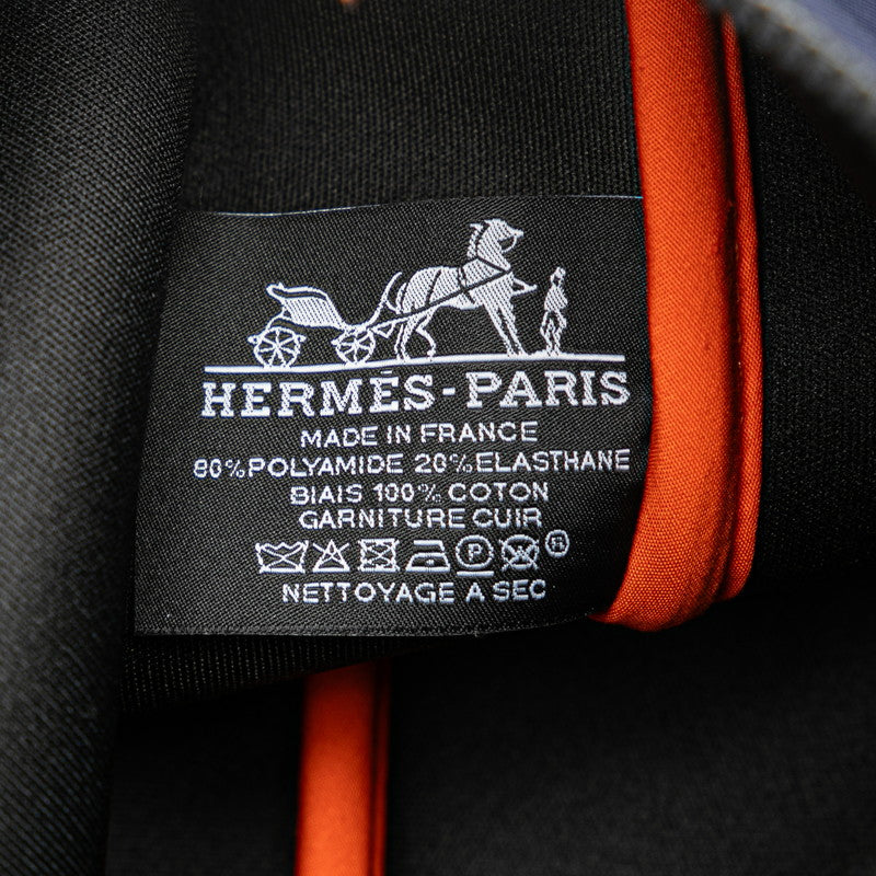 エルメス トゥルース フラット ネオバンMM ポーチ ネイビー ポリアミド レディース HERMES 【中古】