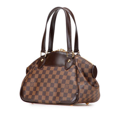 ルイ ヴィトン ダミエ ヴェローナPM ハンドバッグ ショルダーバッグ N41117 ブラウン PVC レザー レディース LOUIS VUITTON 【中古】