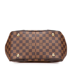 ルイ ヴィトン ダミエ ヴェローナPM ハンドバッグ ショルダーバッグ N41117 ブラウン PVC レザー レディース LOUIS VUITTON 【中古】