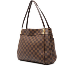 ルイ ヴィトン ダミエ マーリボーンPM トートバッグ ショルダーバッグ N41215 ブラウン PVC レザー レディース LOUIS VUITTON 中古