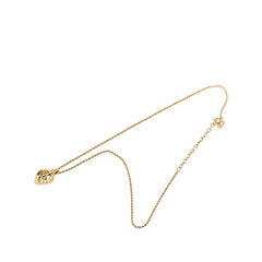 ディオール CDロゴ ネックレス ゴールド メッキ ラインストーン レディース Dior 【中古】