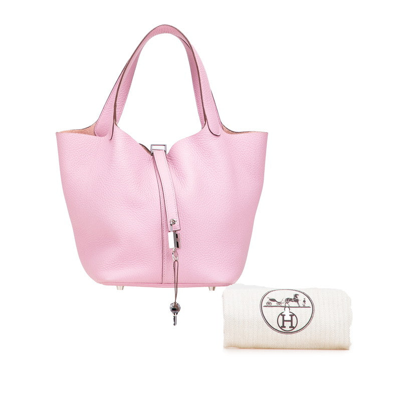 エルメス ピコタンロックMM ハンドバッグ モーヴシルベストル トリヨンクレマンス レディース HERMES 【中古】