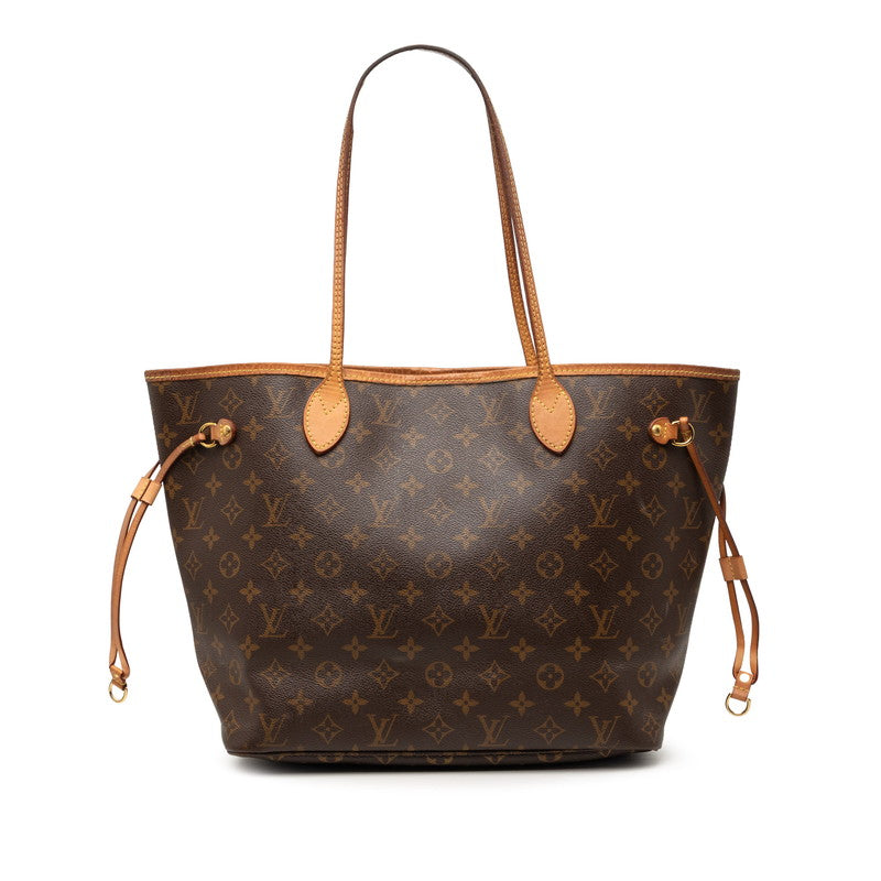 ルイ ヴィトン モノグラム ネヴァーフルMM トートバッグ ショルダーバッグ M40156 ブラウン PVC レザー レディース LOUIS VUITTON 【中古】