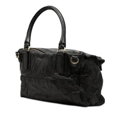 ジバンシー パンドラ シワ加工 ハンドバッグ ショルダーバッグ 2WAY ブラック レザー レディース Givenchy 【中古】
