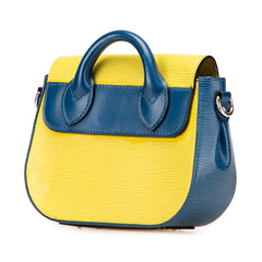 ルイ ヴィトン エピ エデンPM ハンドバッグ ショルダーバッグ 2WAY M40984 イエロー ブルー バイカラー レザー レディース LOUIS VUITTON 【中古】