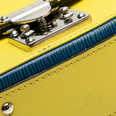 ルイ ヴィトン エピ エデンPM ハンドバッグ ショルダーバッグ 2WAY M40984 イエロー ブルー バイカラー レザー レディース LOUIS VUITTON 【中古】