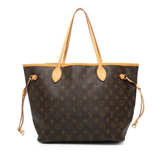 ルイ ヴィトン モノグラム ネヴァーフルMM ショルダ-バッグ トートバッグ M40156 ブラウン PVC レザー レディース LOUIS VUITTON 【中古】