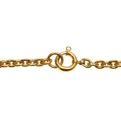 シャネル ヴィンテージ ココマーク ネックレス ゴールド メッキ レディース CHANEL 【中古】